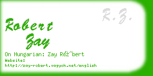 robert zay business card